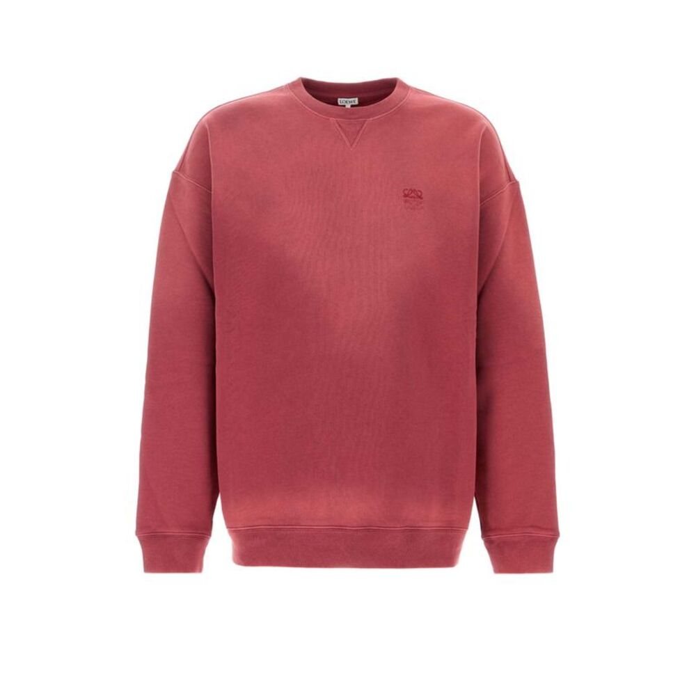 Loewe Men Red Cotton Sweatshirt